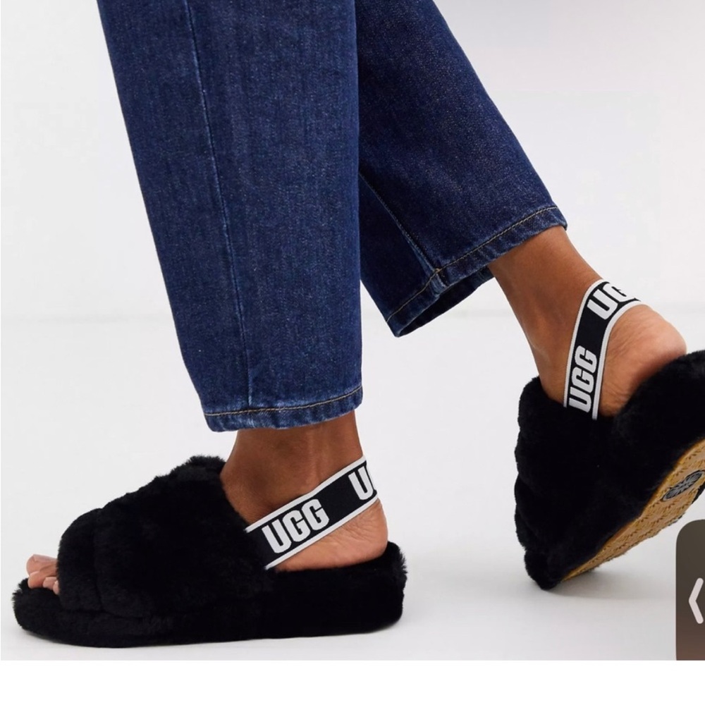 Brown and Red Fluff Yeah Sandals